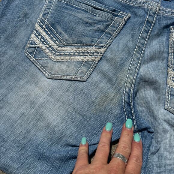 Buckle BKE Jake 31R Straight Leg Stretch Light Blue Jeans - Picture 10 of 10